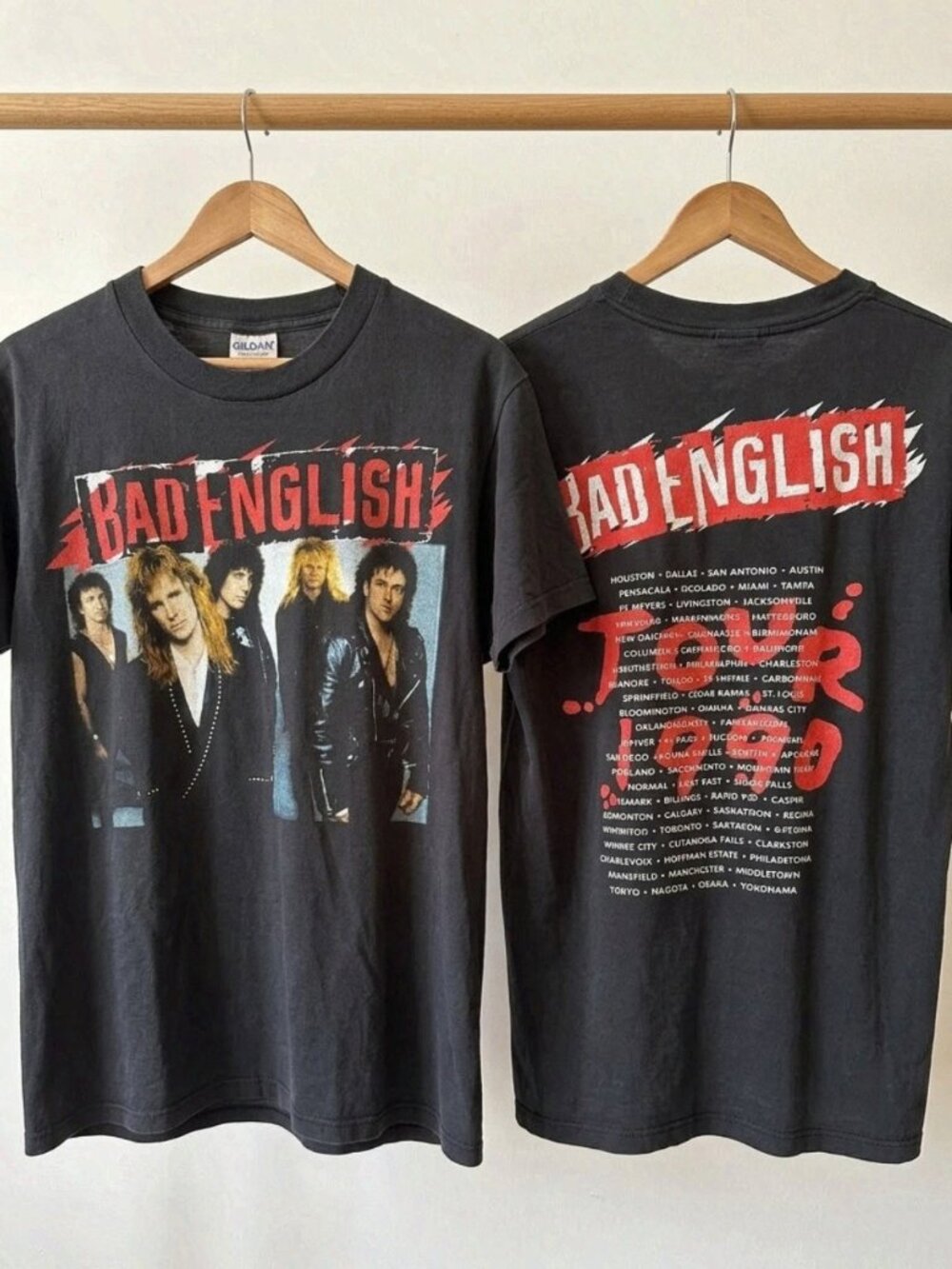 Vintage 1990s Bad English Tour T Shirt Reprint